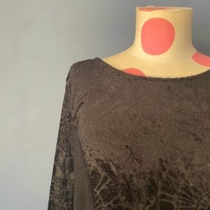 ALTAR’D STATE Black Tunic Velvet Detail SMALL